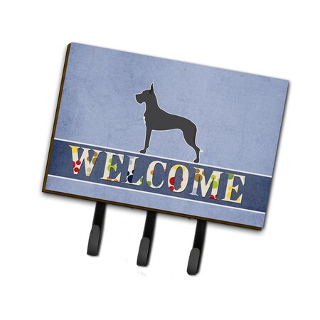 Carolines Treasures Great Dane Welcome Leash or Key Holder BB5579TH68